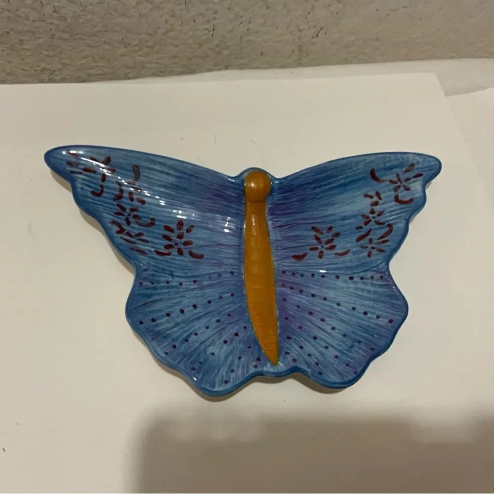 Tracy Porter Papillon Collection Butterfly Shaped Canapé/Trinket Dishe blue G2
